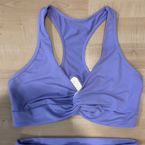 Women's Lavender Pants & sports bra Set - Picture 4 of 9